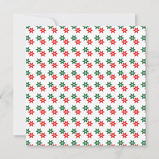 レトロクリスマススターヴィンテージホリデー招待状 招待状 (裏面)