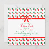 レトロクリスマススターヴィンテージホリデー招待状 招待状 (正面)