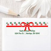 レトロクリスマススターヴィンテージ住所 シール (インサイチュ)