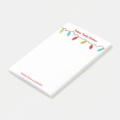 レトロクリスマスストリングライトカスタムズ ポストイット (アングル)