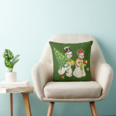 レトロクリスマススノーピープル クッション (椅子)