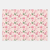 レトロクリスマスセット3ラッピング紙 ラッピングペーパーシート (正面)