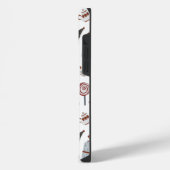 レトロクリスマスセーター柄 iPhoneケース (左側面)