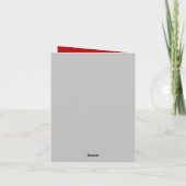 レトロクリスマスチアピンアップ サンキューカード (裏面)