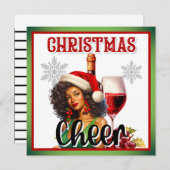 レトロクリスマスチアピンアップ シーズンカード (正面/裏面)