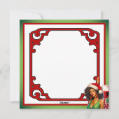 レトロクリスマスチアピンアップ シーズンカード (裏面)