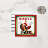 レトロクリスマスチアピンアップ ノートカード (正面/裏面インサイチュ)