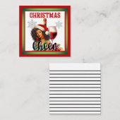 レトロクリスマスチアピンアップ ノートカード (正面/裏面)