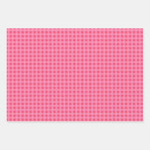 レトロクリスマスツリーと雪片 ラッピングペーパーシート (正面3)