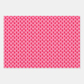 レトロクリスマスツリーと雪片 ラッピングペーパーシート (正面)