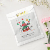 レトロクリスマスツリーのカスタマイズ フェイバーバッグ (封をした状態)