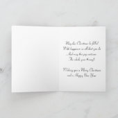 レトロクリスマスツリーのグリーティングカード シーズンカード (内部)