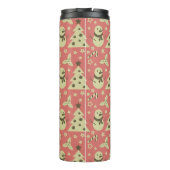 レトロクリスマスツリーのホリーベリースターキャンディーケーン タンブラー (裏面)