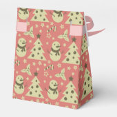 レトロクリスマスツリーのホリーベリースターキャンディーケーン フェイバーボックス (裏面サイド)