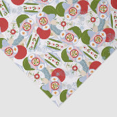 レトロクリスマスツリーオーナメントの装飾 薄葉紙 (詳細)