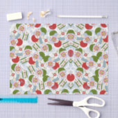 レトロクリスマスツリーオーナメントの装飾 薄葉紙 (クラフト)