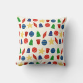 レトロクリスマスツリーオーナメント クッション (正面)