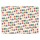 レトロクリスマスツリーオーナメント テーブルクロス (正面(横))