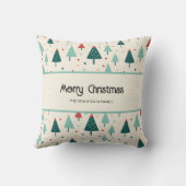 レトロクリスマスツリーカスタム クッション (裏面)