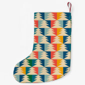 レトロクリスマスツリーカスタム スモールクリスマスストッキング (裏面)