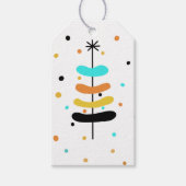 レトロクリスマスツリーギフトラベル ギフトタグ (正面)