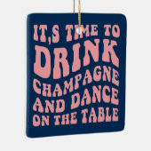 レトロクリスマスツリークッキーオーナメント セラミックオーナメント (右)