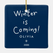 レトロクリスマスツリークッキーオーナメント セラミックオーナメント (裏面)