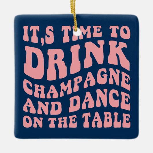 レトロクリスマスツリークッキーオーナメント セラミックオーナメント (正面)