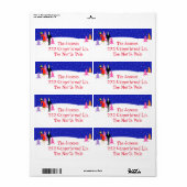 レトロクリスマスツリーファーム差出人住所ラベル ラベル (フルシート)