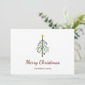 レトロクリスマスツリーフェスティバルレッド シーズンカード (スタンド正面)