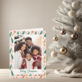 レトロクリスマスツリーホリデーフォートカード シーズンカード