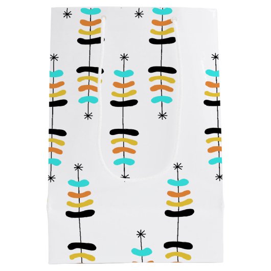 レトロクリスマスツリー抱き枕 ミディアムペーパーバッグ (裏面)