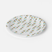 レトロクリスマスツリー紙プレート ペーパープレート (アングル)