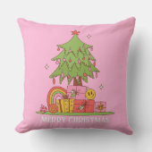 レトロクリスマスツリー クッション (正面)