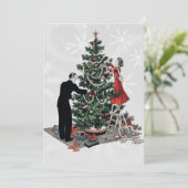 レトロクリスマスツリー シーズンカード (スタンド正面)