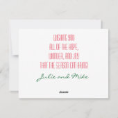 レトロクリスマスツリー シーズンカード (裏面)