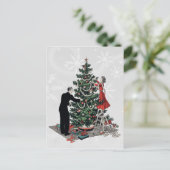 レトロクリスマスツリー シーズンポストカード (スタンド正面)