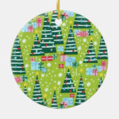 レトロクリスマスツリー セラミックオーナメント (裏面)
