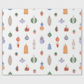 レトロクリスマスツリー ラッピングペーパー (フラット)