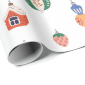 レトロクリスマスツリー ラッピングペーパー (ロールコーナー)