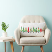 レトロクリスマスツリー ランバークッション (椅子)