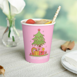 レトロクリスマスツリー 紙コップ