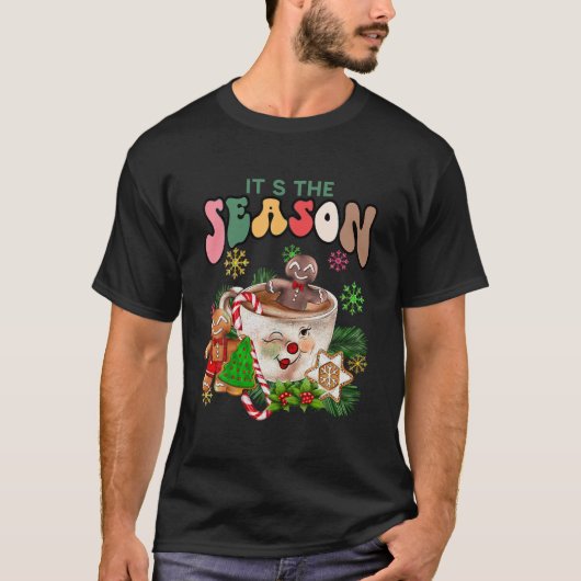 レトロクリスマスティスザシーズンクリスマスツリーコフ Tシャツ (正面)