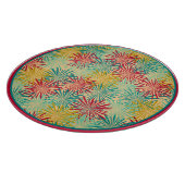 レトロクリスマスティンセルポムポムス（トロピカルカラー） カッティングボード (角)