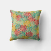 レトロクリスマスティンセルポムポムス(トロピカルカラー) クッション (裏面)
