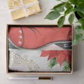 レトロクリスマスディアーとサンタブーツデクページ 薄葉紙 (ギフト)