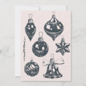 レトロクリスマスデコールボール シーズンカード (裏面)