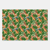 レトロクリスマストナカイ ラッピングペーパーシート (正面2)