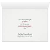 レトロクリスマストラック縁どコリードッグカード (内部横(下))