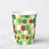 レトロクリスマスドットコーヒーパーティー飲料 紙コップ (左)